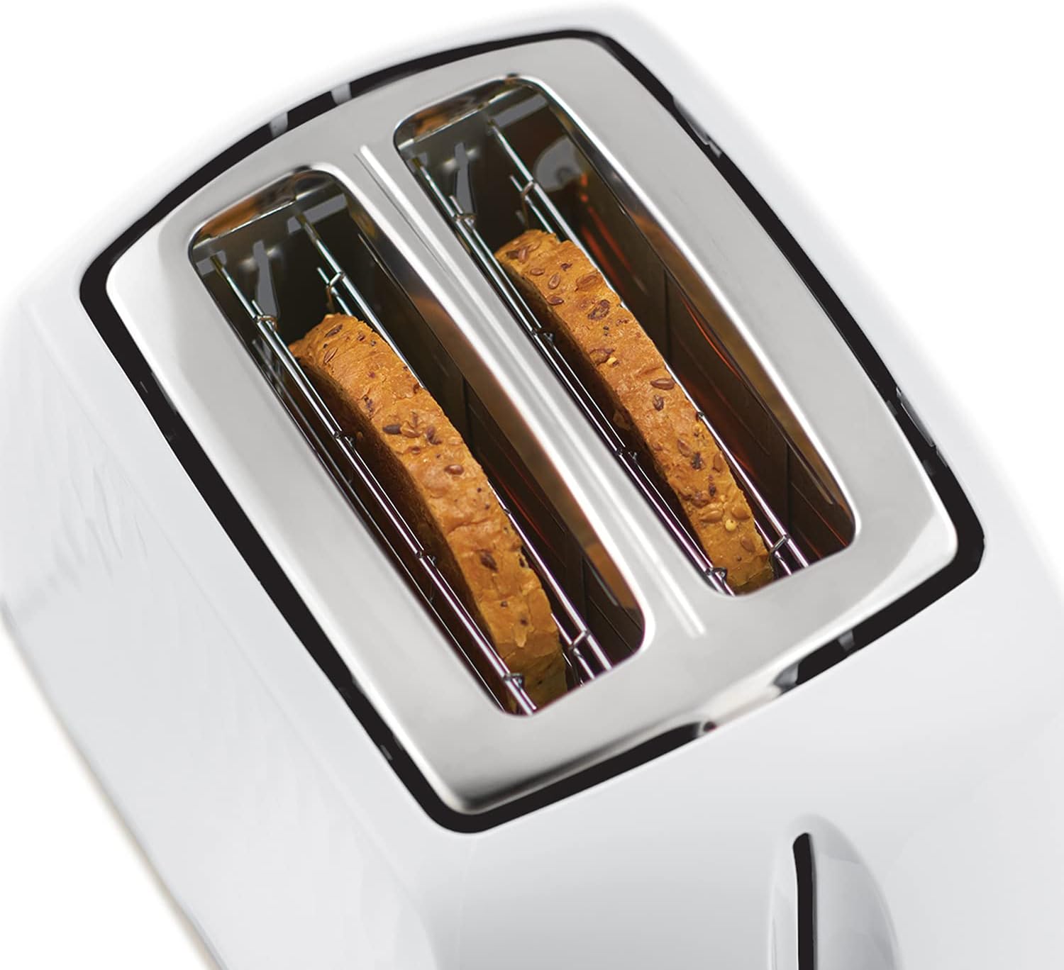 Russell Hobbs 26060 2 Slice Toaster - Contemporary Honeycomb Design with Extra Wide Slots and High Lift Feature, White 2 YEARS WARRANTY