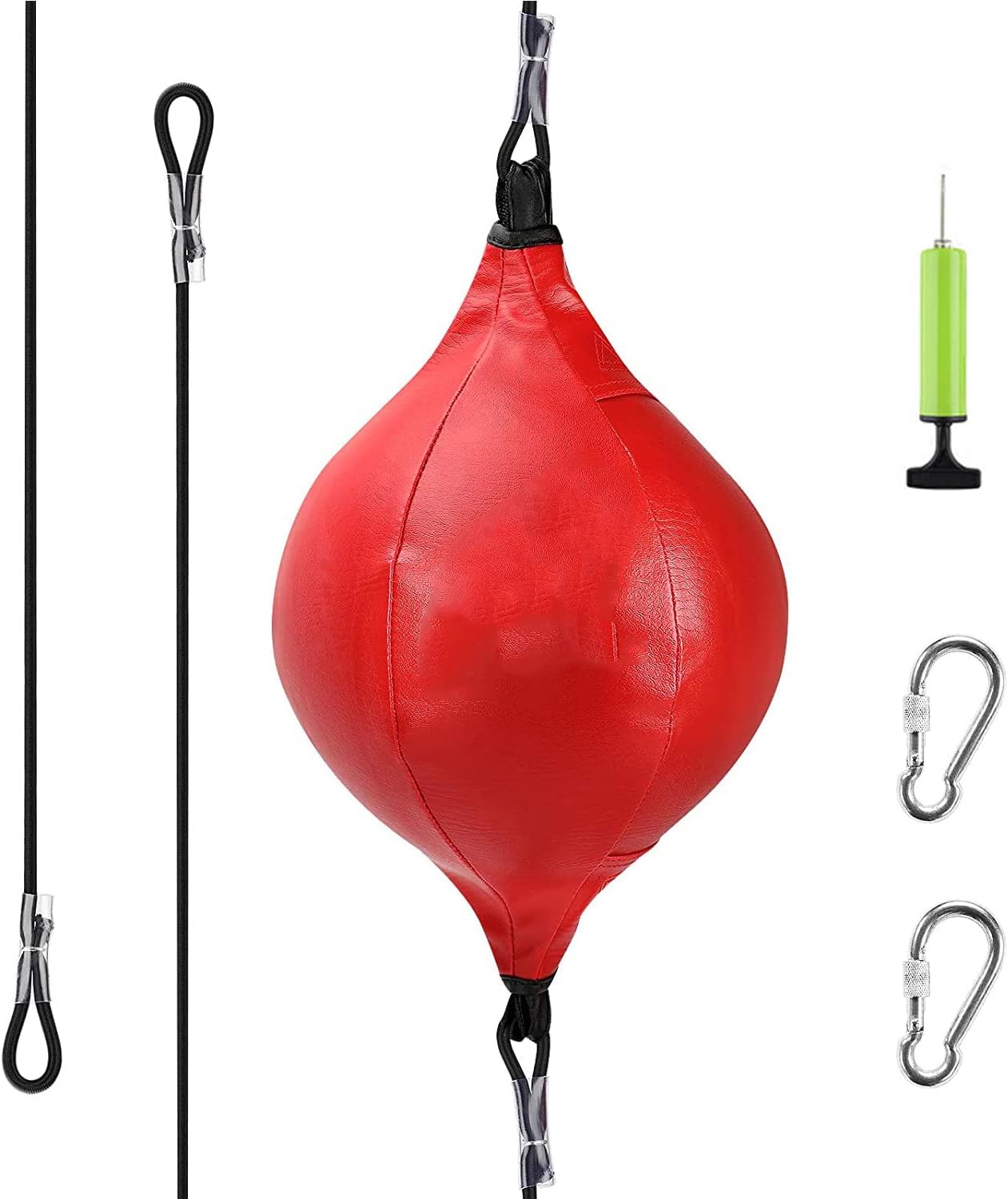 Arabest Double End Ball - Punching Bag for Kids and Adults, Leather Boxing Bag with Air Pump, Speed Bag for Reaction, Agility, Punching Speed, Fight Skill and Hand Eye Coordination Training