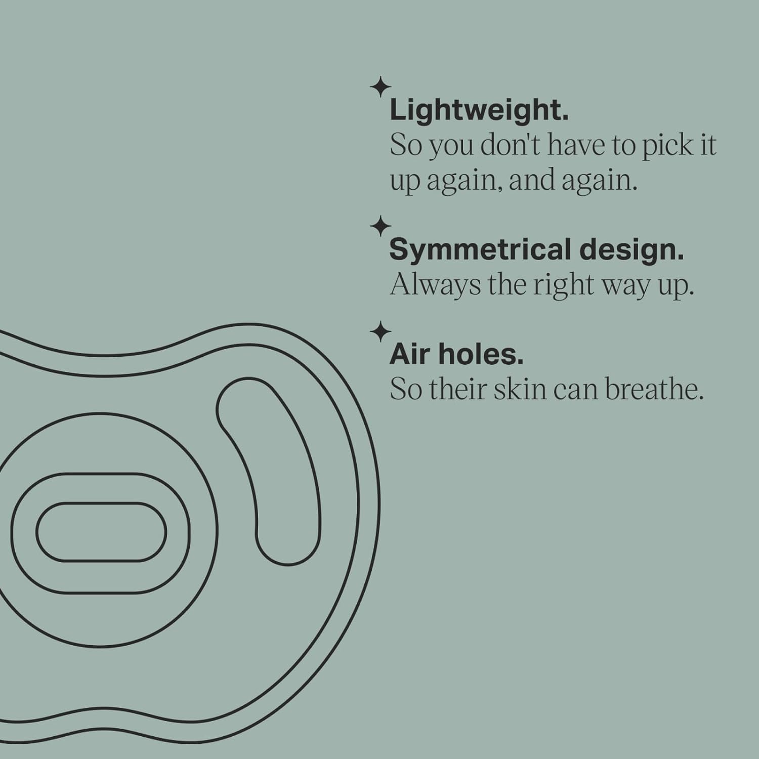 تومي تيبي لهاية سيليكون خفيفة للغاية بتصميم متناسق من قطعة واحدة، خالية من البيسفينول ايه، 6-18 متر، 4 قطع