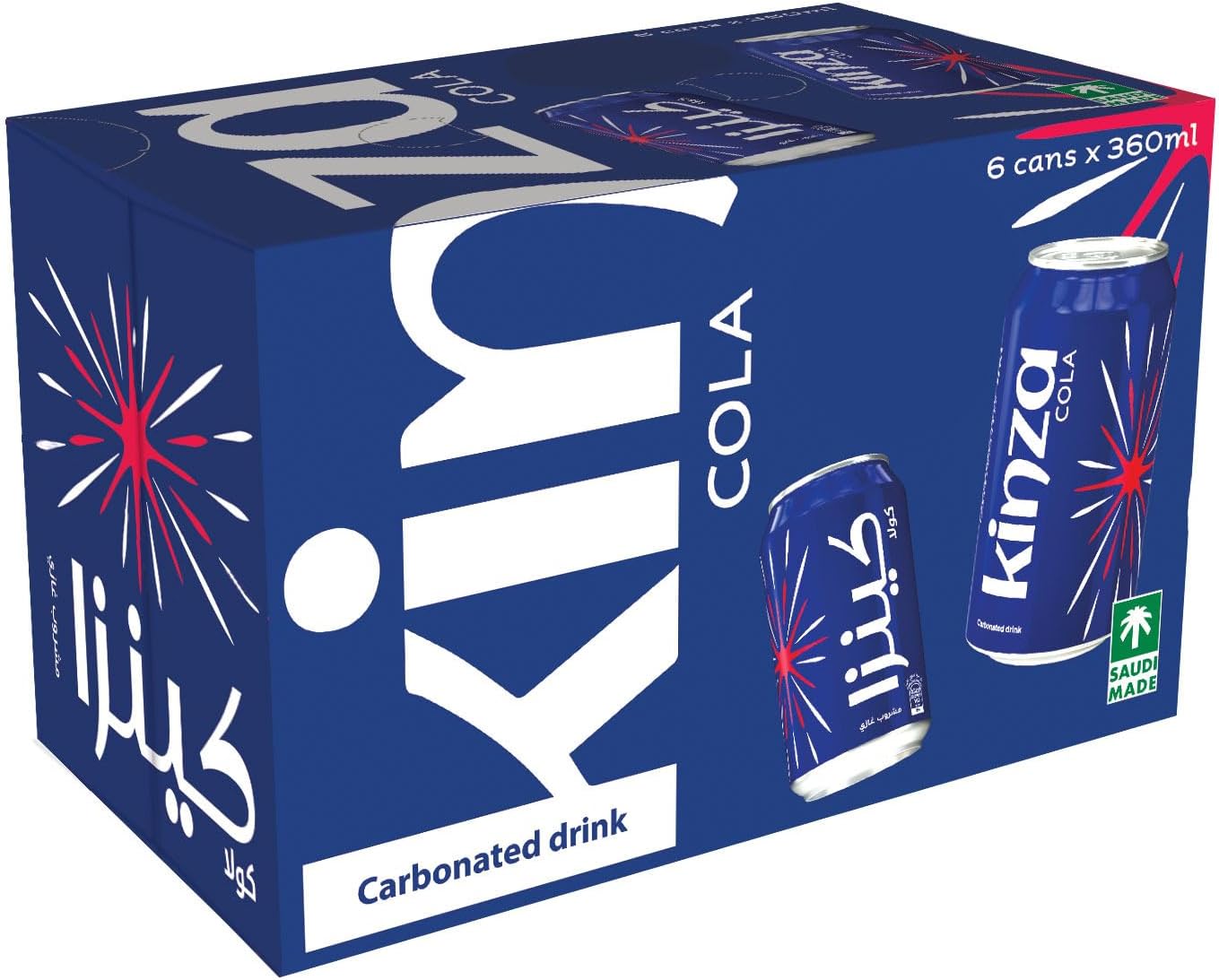 Kinza Cola Carbonated Soft Drinks 6-Pieces Set 360 ml