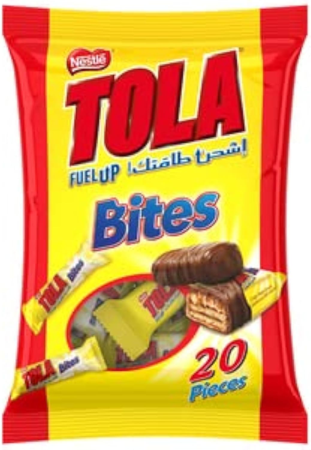 Nestle Tola Milk Chocolate and Caramel Wafer Bites, 20 x 8 g