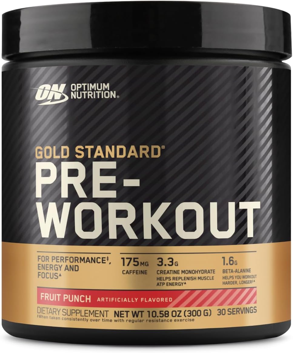 Optimum Nutrition Gold Standard Fruit Punch Pre-Workout Supplement (10.58oz/300g)