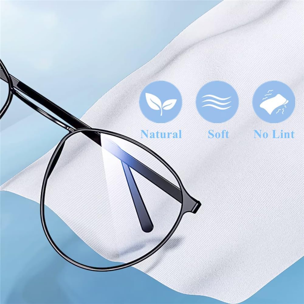 Hulami Lens Cleaning Wipes - 100 PACK Pre-Moistened Individually Wrapped Wipes for Eyeglasses, Sracth-Free Streak-Free Eye Glasses Cleaner Wipes for Sunglass, Camera Lens, Goggles
