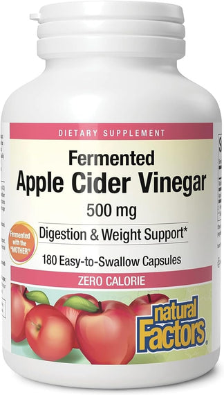 Natural Factors Apple Cider Vinegar 180 Capsules (500mg)