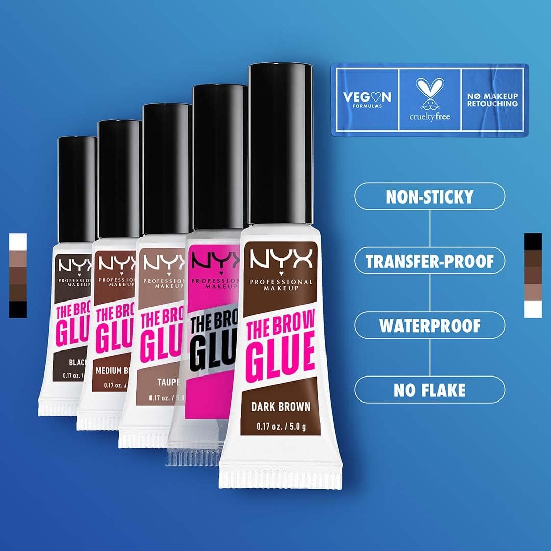 NYX PROFESSIONAL MAKEUP | THE BROW GLUE INSTANT BROW STYLER - DARK BROWN