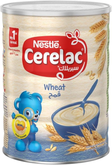Nestle Cerelac Infant Cereal, Wheat, Baby Food, Tin, 1Kg