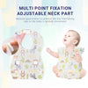 50 PCS Disposable Bibs, DMG Baby Bibs for Girls and Boys, Travel Bibs with Individual Package, Large Pocket, Waterproof and Adjustable, Leak-proof Liner, Suitable for Toddlers Feeding Use