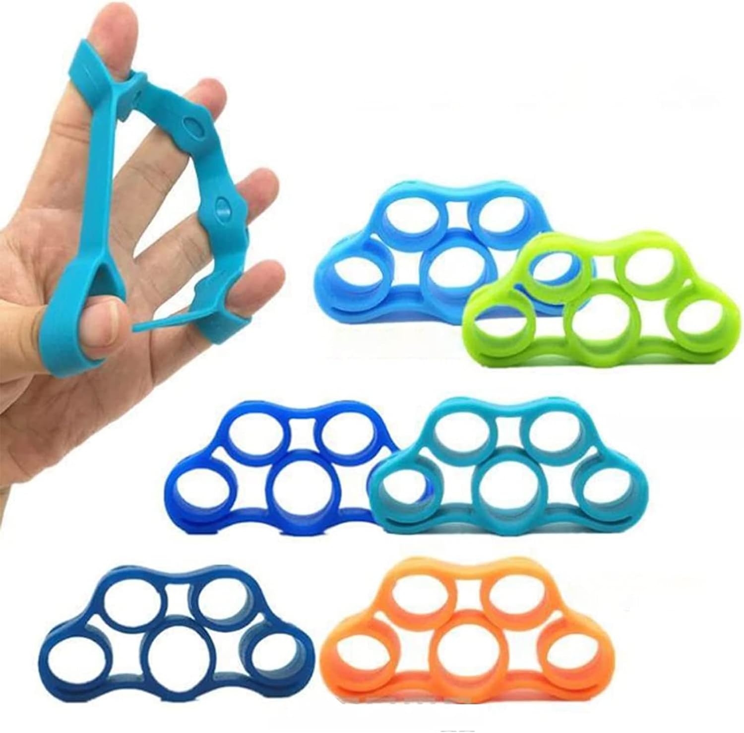 Finger Exerciser, Hand Grip Strengthener, New Material,Forearm Grip Workout, Finger Stretcher, Relieve Wrist Pain, Carpal Tunnel