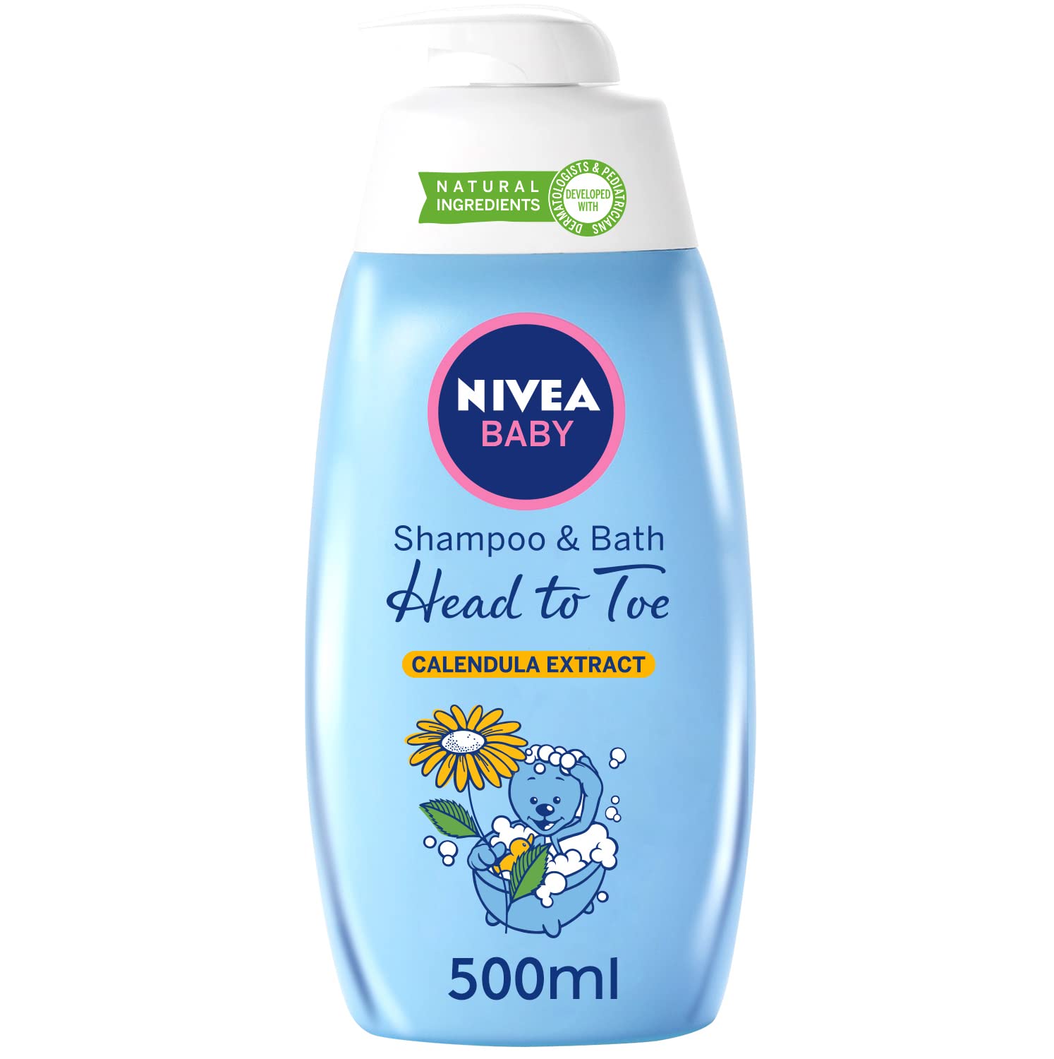 NIVEA Baby Bath Shampoo, Head To Toe Calendula Extract