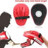 1Pcs Boxer Target Punching Mitts Kickboxing Muay Boxing Mitts Training Focus Punch Mitts Bags Hand Target Pads for Kids, Men & Women (Red and Black)