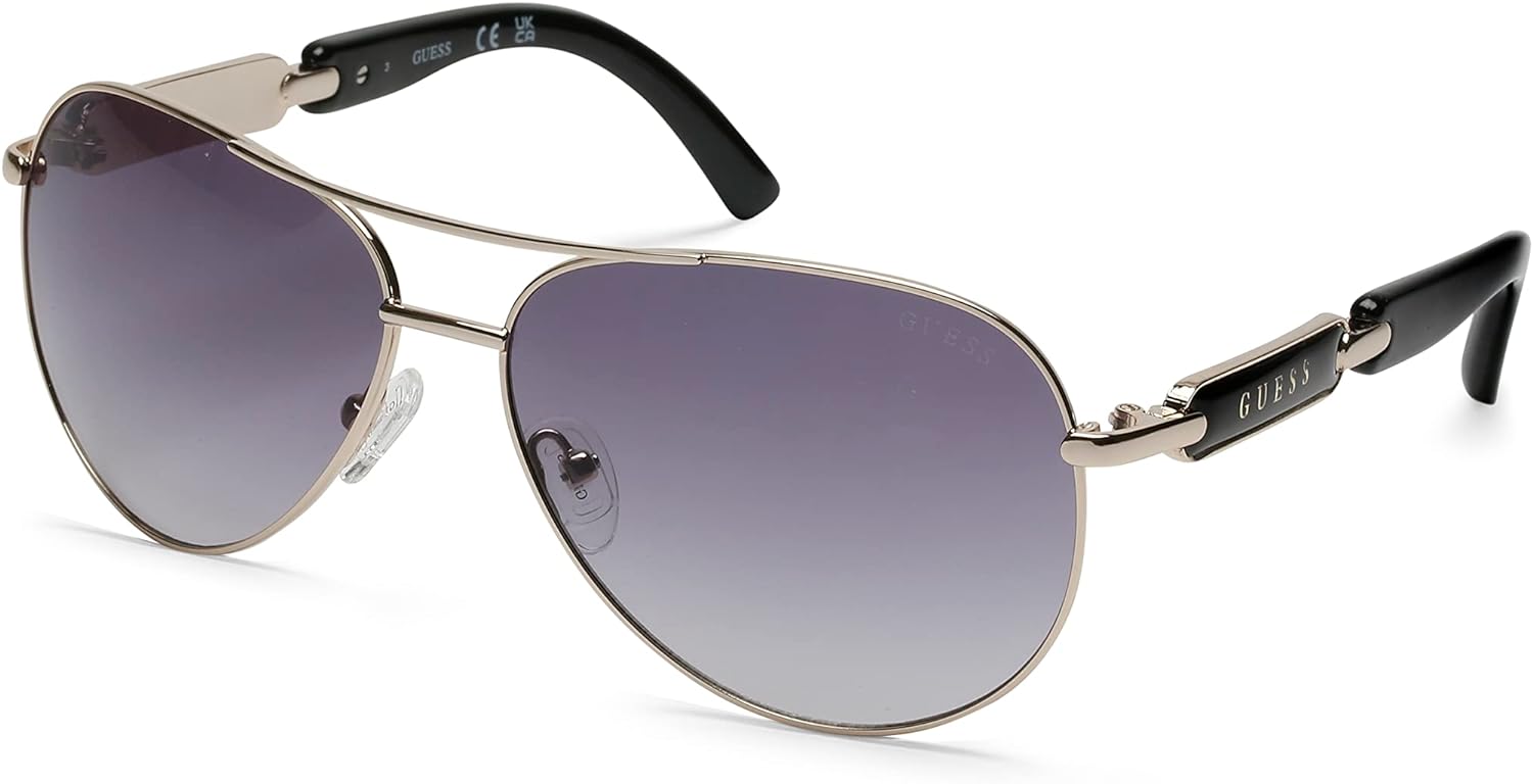 GUESS Men's Metal Sunglasses Pilot