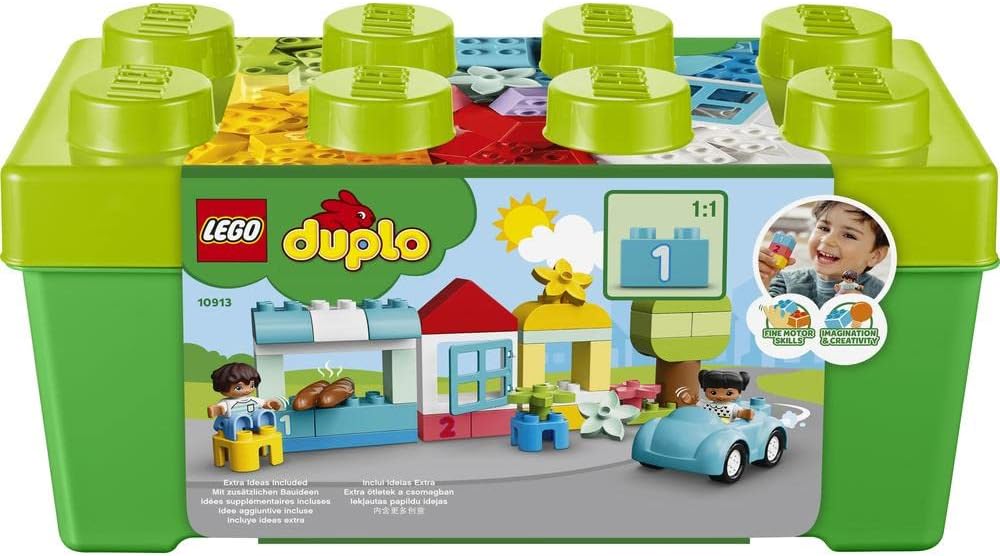 LEGO® DUPLO® Classic Brick Box 10913 Learning & Education Toys Set; Building Blocks Toy for Toddlers (65 Pieces)