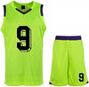 Peak F761061 Men's Basketball Uniform, Medium, Fluorescent Yellow