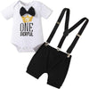 Baby Boys 1st Birthday Outfit Set 3PCS Short Sleeve Short Set for Photo Shoot Size 9-18 Months - Size 100