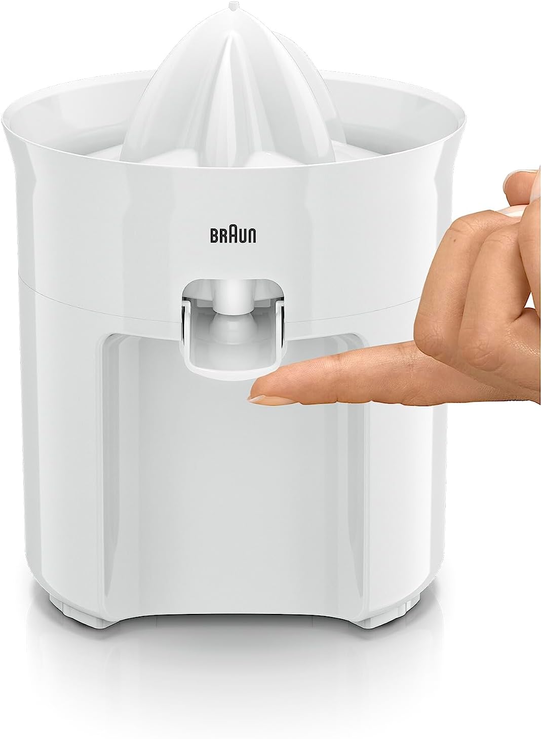 Braun Citrus Juicer, 60W, Anti Drip Spout, Dishwasher Safe, CJ3050WH, White