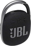 JBL Clip 4 Portable Bluetooth Speaker with Built-in Carabiner, Waterproof and Dustproof, 10-Hour Battery - Black