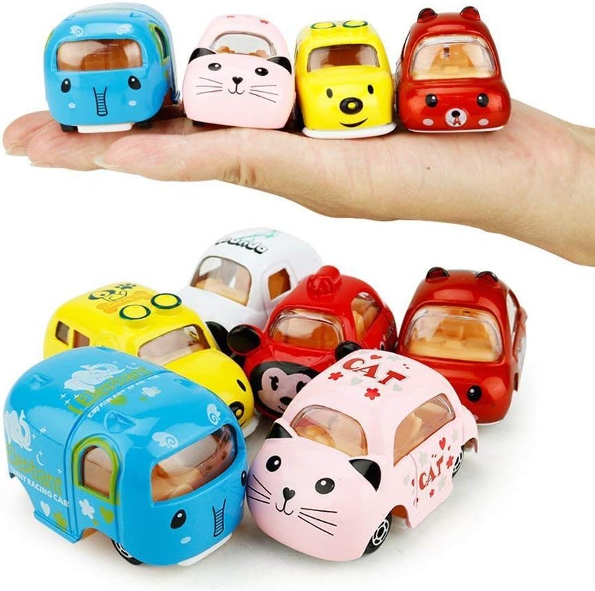 Coolplay Little Cars Set Pink Toy Car Girls Gift Animal Vehicles Die-cast Cars for Kids Boys Girls