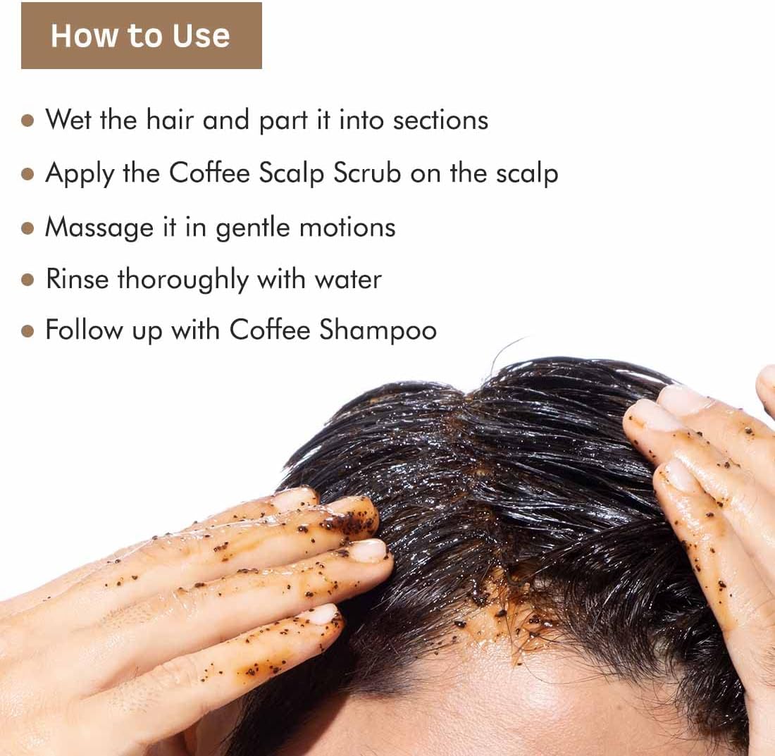 mCaffeine Anti Dandruff Coffee Scalp Scrub - 99% Dandruff Control Treatment for Men & Women | Scalp Exfoliator & Dandruff Remover | For Itchy Scalp in Hot & Humid Weather- 250gm