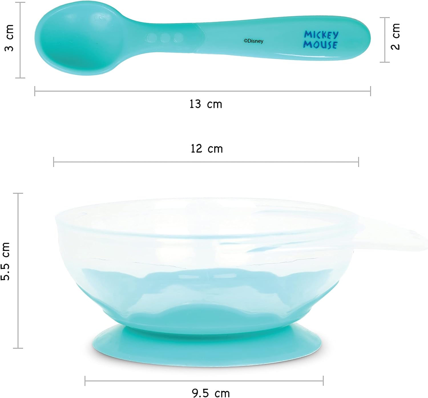 Disney Baby Feeding Set 2Pcs Bowl And Spoon Feeding Set - TRHA7897