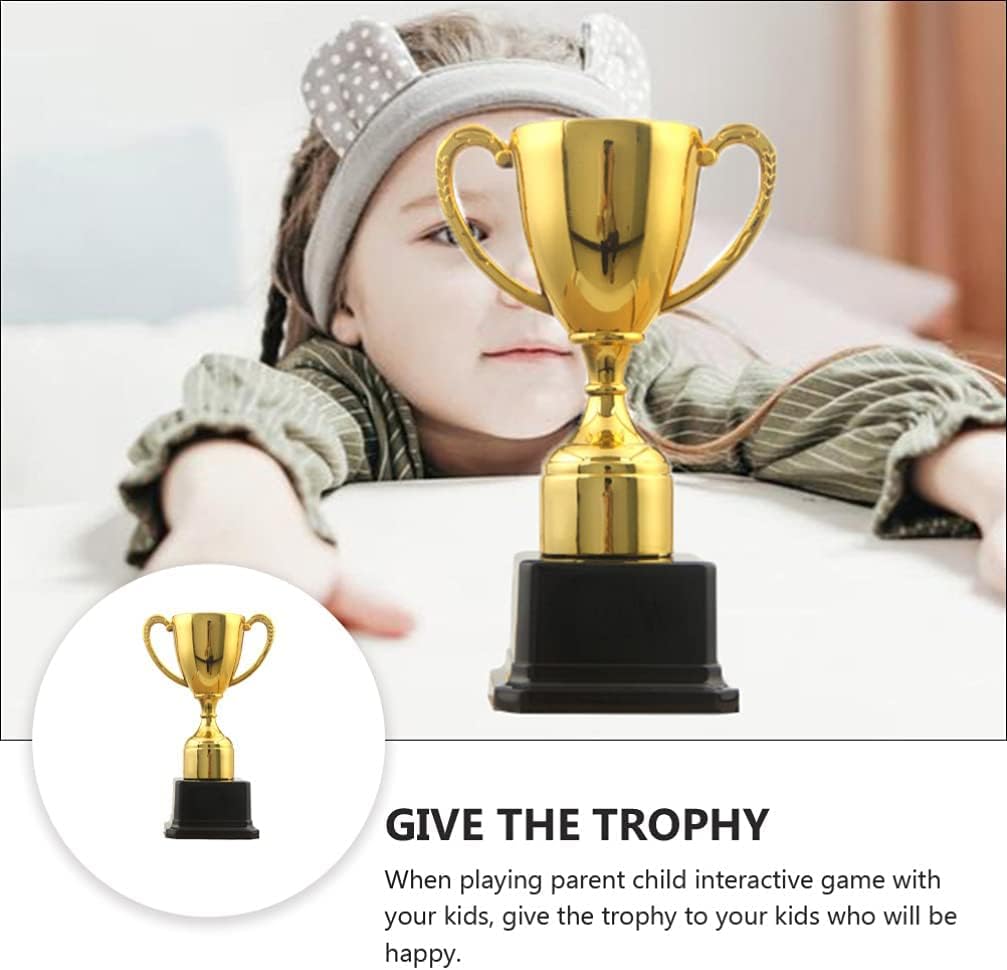 TERRIFI Mini Trophy Award Trophy Gold Cup Trophies Winners Cup Award for Football Soccer Baseball Carnival Prize Party Favors
