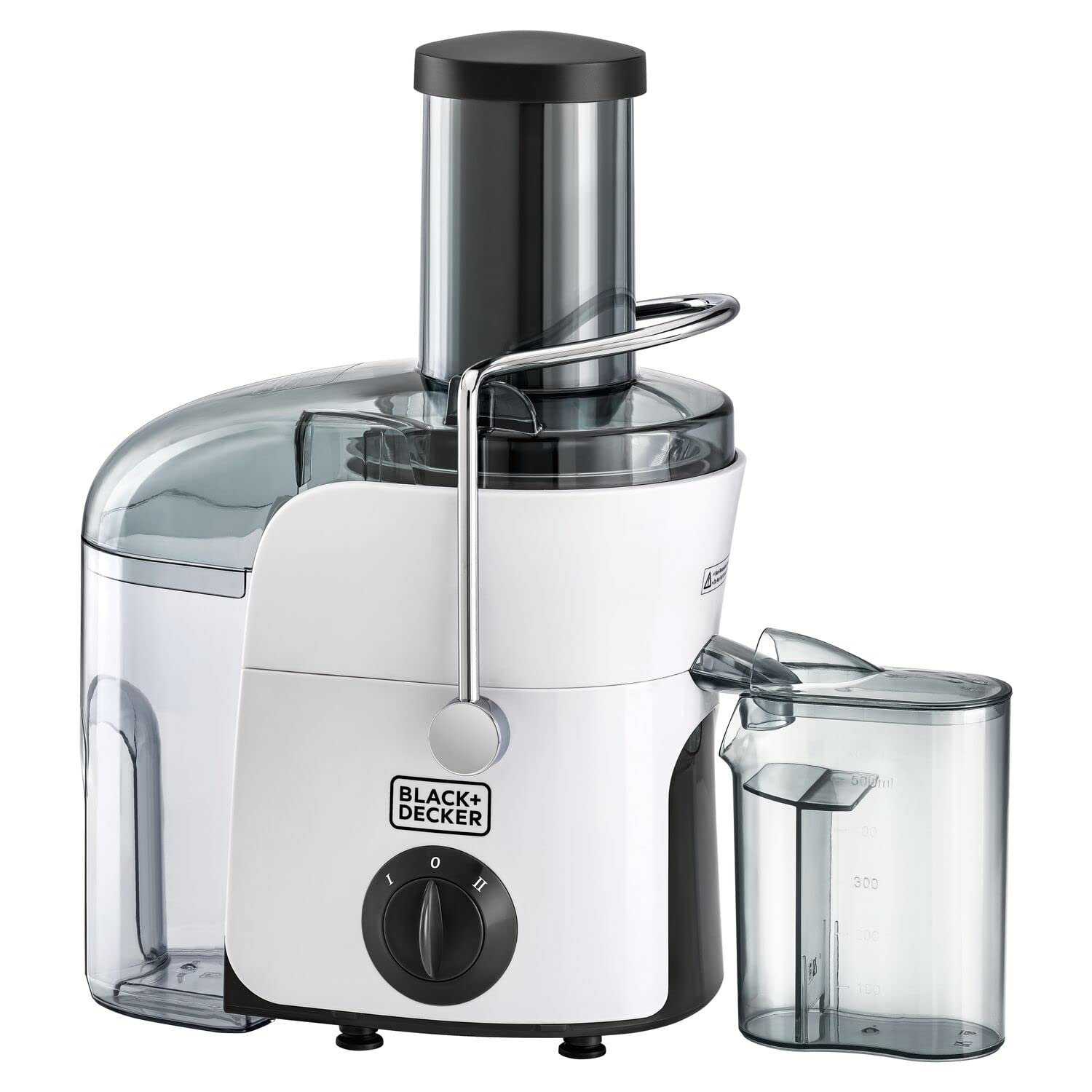 BLACK+DECKER Juicer Extractor, 800W Power with Copper Motor, 500ml Juice collector, 1.5L Large pulp container, 2 Speed Control, Easy to Clean, Perfect for Healthy Living, , JE780-B5