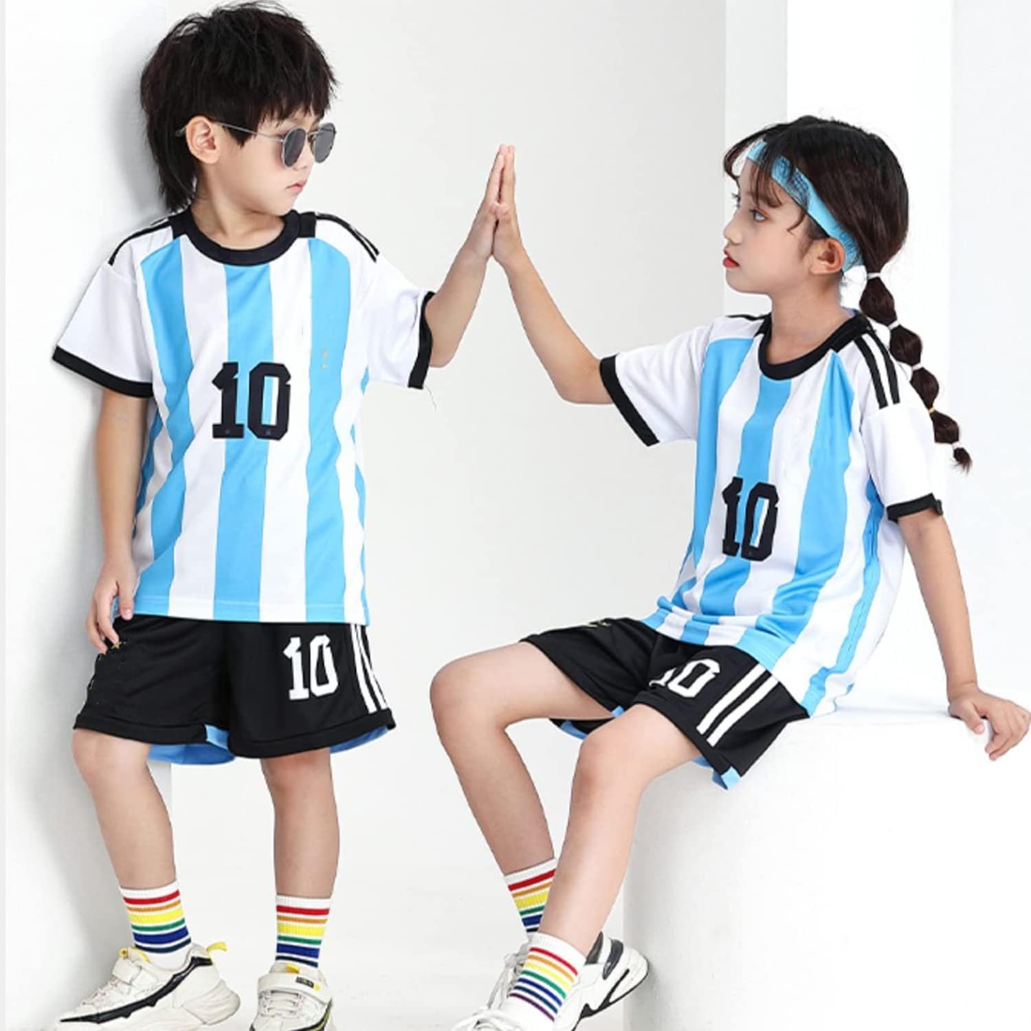 Kids Football Jersey Set, Football Soccer Jersey Kids Costumes, Kids Football Kit, Soccer Jersey, Children Football Uniforms, Boys Sportswear Girls Football Training Suits