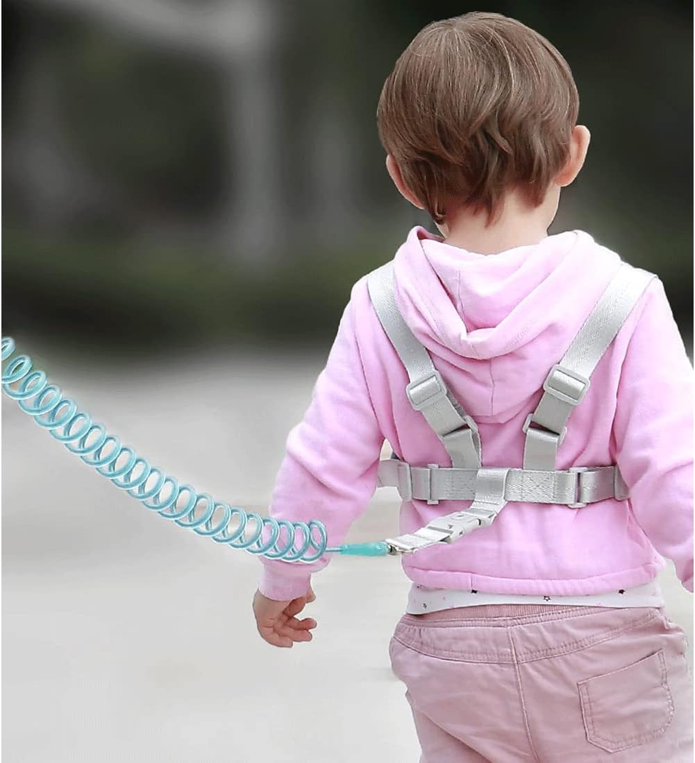 Toddler Leash，Anti Lost Wrist Link，LinJie With Leash+Anti-Loss Wrist Connection, Reflective Anti-Loss Wrist Strap For Children、 Infants And Children, Wrist Strap For Outdoor Activities And Shopping