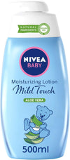 NIVEA Baby Lotion Moisturising, Mild Touch Aloe Vera, 500ml