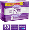 Fam Sanitary Pads Maxi Folded With Wings Super 50 Pads