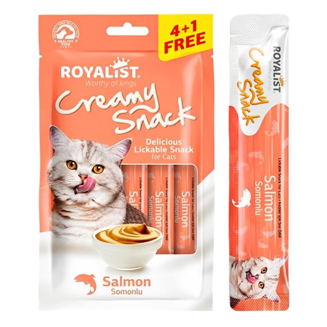 Royalist Cat Creamy Snack Pack Salmon 75g (5×15g)