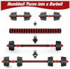 Roll over image to zoom in ALCOACH 6 in 1 Dumbbell Weights 33 lbs Adjustable Dumbbell Set for Home Fitness and Fitness with Tie Bar for Women and Men (15KG)