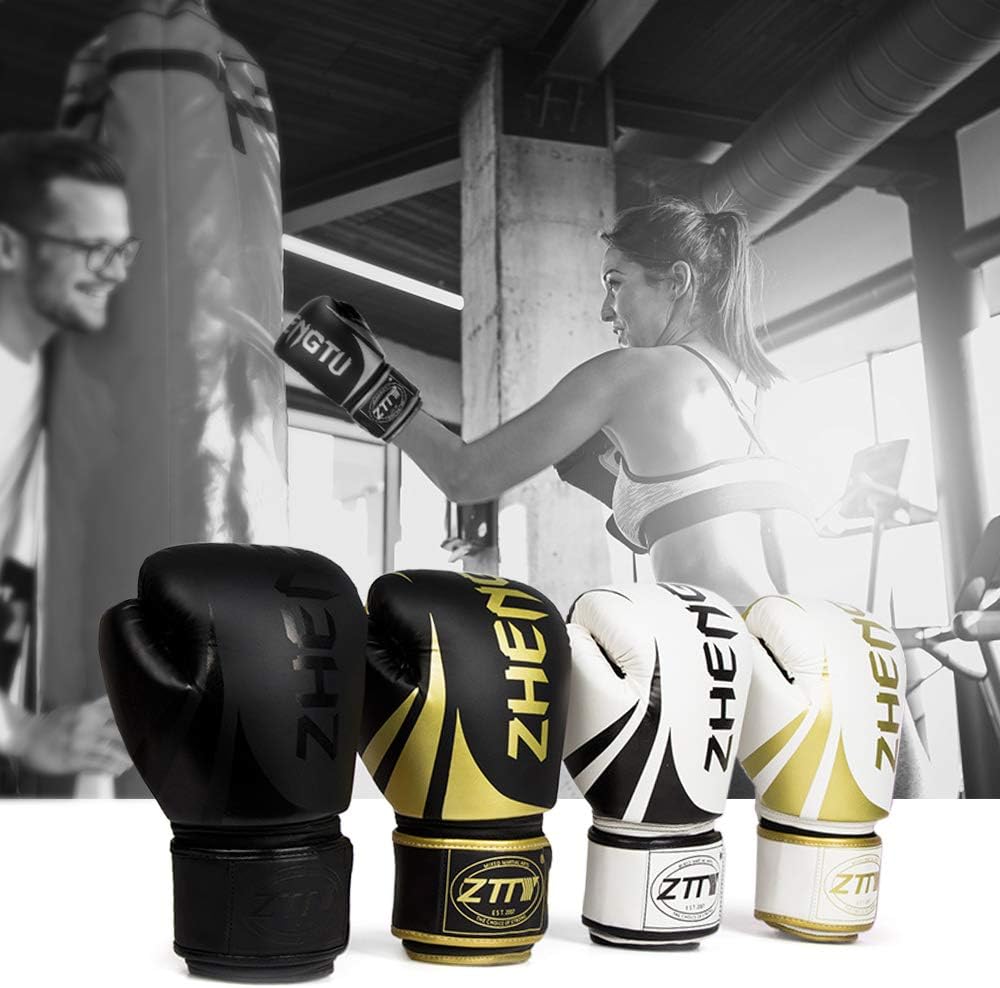 Men & Women Kickboxing Gloves, Eacam Boxing Training Gloves for Sparring Gloves Heavy Bag for Muay Thai Boxing Kickboxing