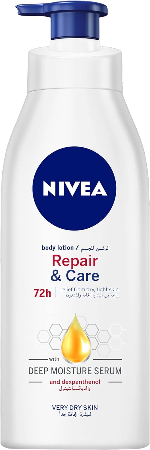 NIVEA Body Lotion Moisturizer for Very Dry Skin, Repair & Care Dexpantenol, 400ml