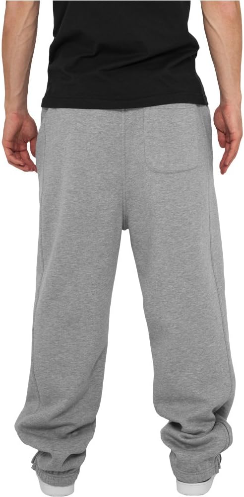 Urban Classics Mens Sweatpants TB014B Drawstring Joggers, Sport Trousers with Elastic Waist, Tracksuit Trousers with Elasticated Zipped Ankles, Loose Fit (pack of 1)