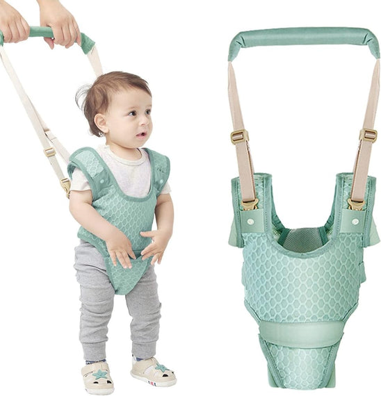 Handheld Baby Walking Harness, Kids Walking Learning Helper for Boys Girls, Adjustable Walker Safety Harness Assistant Belt for Toddler Infant Child 7-24 Month (Mint Green)