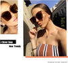 FEISEDY Polarized Fashion Sunglasses Oversized Women Men Retro Square Sun Glasses Big Vintage Shades UV Protection B2600