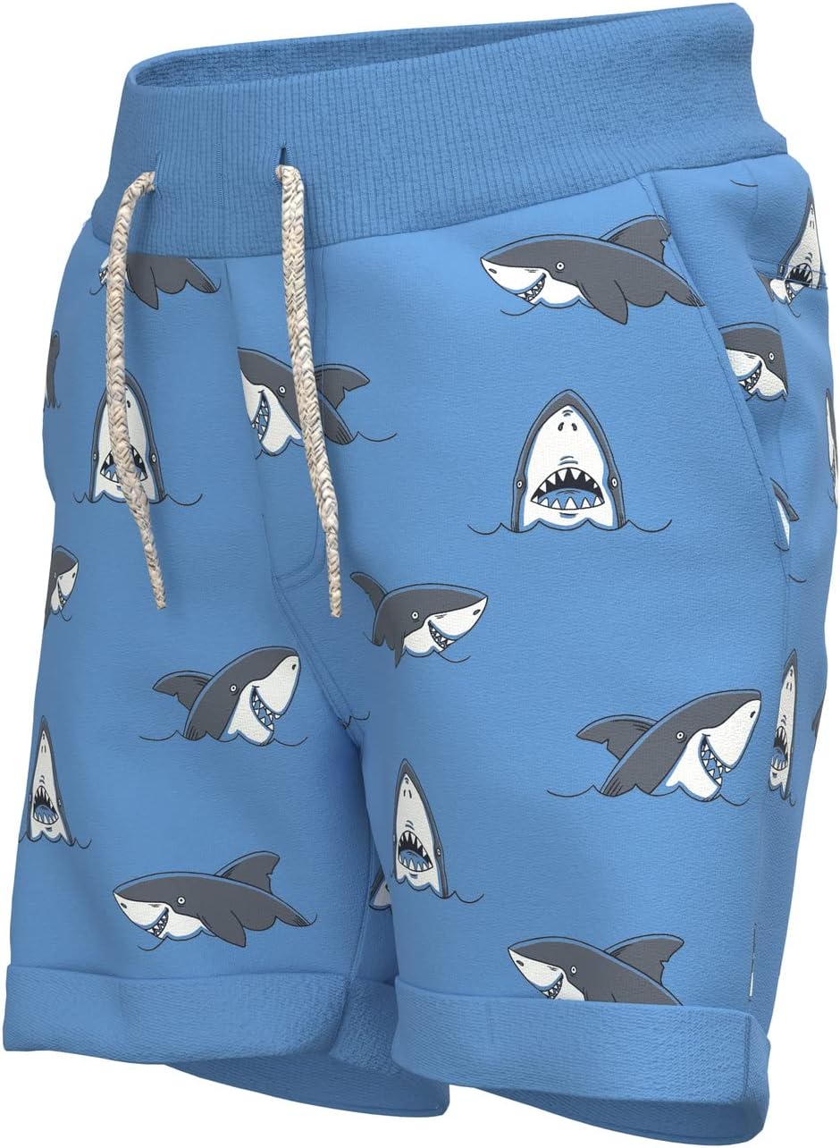 name it Boy's Vermo All Over Print Long MINI Knee Trousers