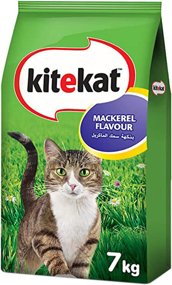 Kitekat Mackerel Flavor Dry Cat Food, 7 Kg