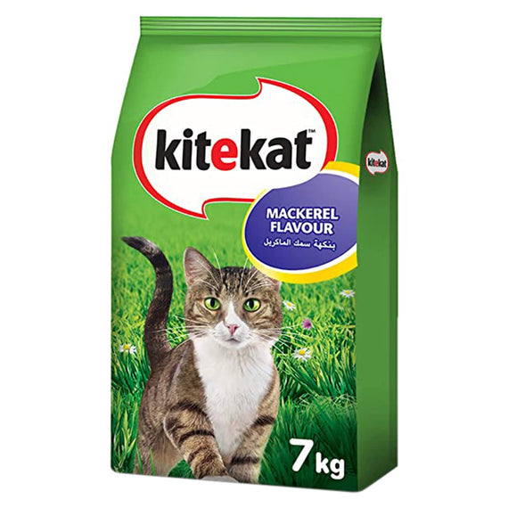 Kitekat Mackerel Flavor Dry Cat Food, 7 Kg