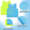 Practice Vests, Youth Jerseys Nylon Mesh Scrimmage Practice Vests for Youth Sports Team Training, Adult Sport Basketball Soccer Football, Blue and Yellow (12 Pieces)