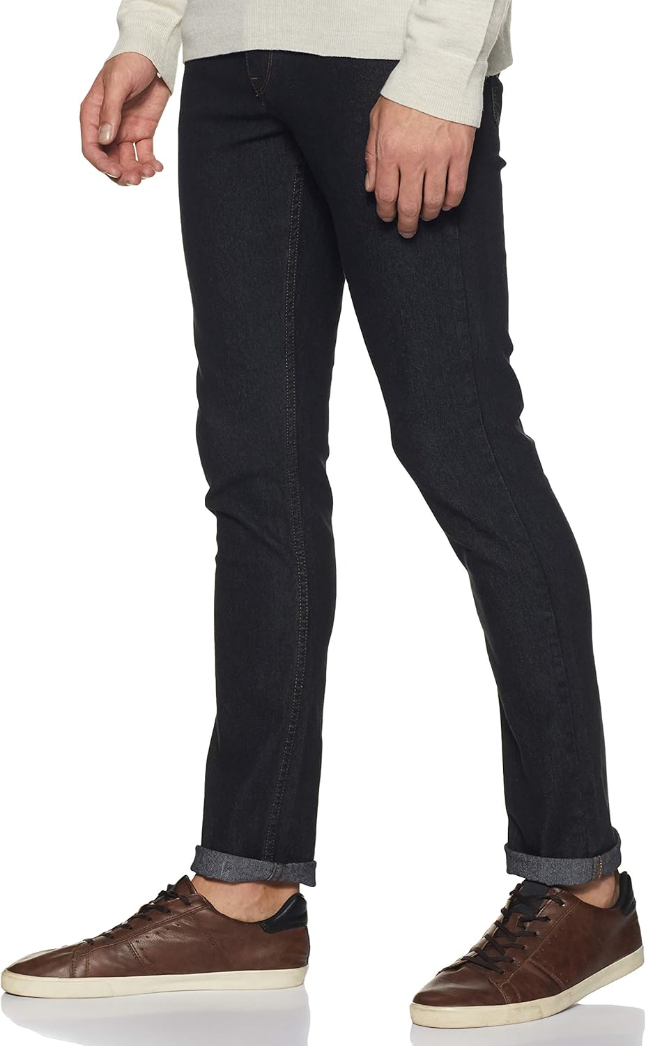 Diverse Men's Relaxed Fit Stretchable Jeans (DVD01D2L01-1g_Light Indigo Blue_36W x 32L)