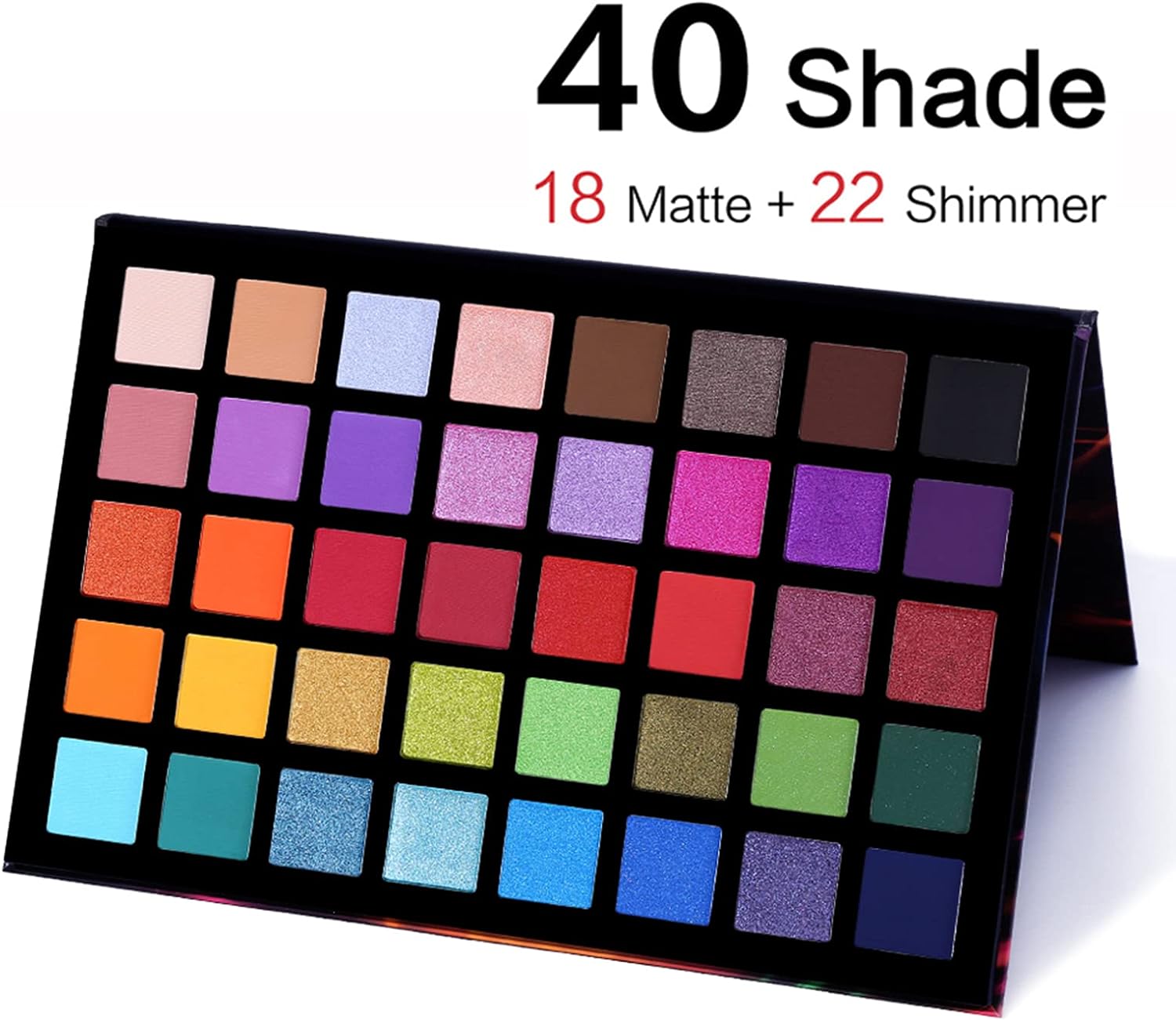 UCANBE 40 Colors Waterproof Eyeshadow Palette - Long-Lasting Eye Makeup Palette - Shimmer Matte Makeup Palettes Highly Pigmented