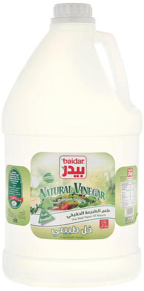 Baidar Natural Vinegar Gallon, 3.7 Ltr, White