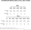 Champion Men's Open Bottom Light Weight Jersey Sweatpant