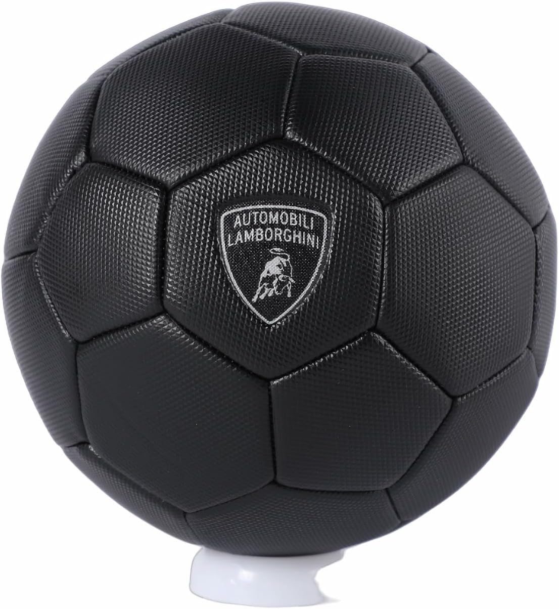 Lamborghini Soccer Ball Machine-Stitched Construction, PVC Material, Perfect for Teenager and Adults Black Size 5 145455