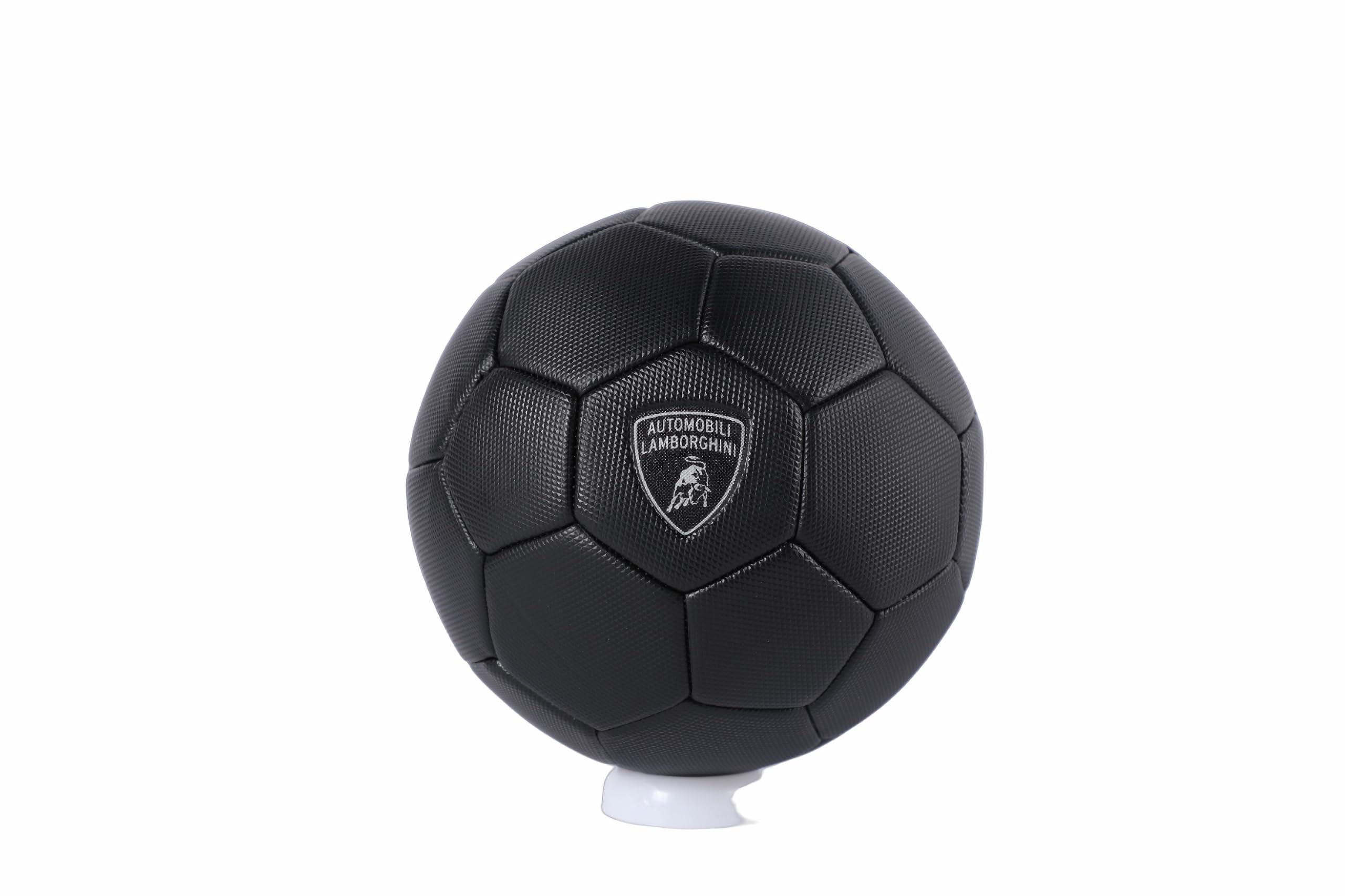 Lamborghini Soccer Ball Machine-Stitched Construction, PVC Material, Perfect for Teenager and Adults Black Size 5 145455