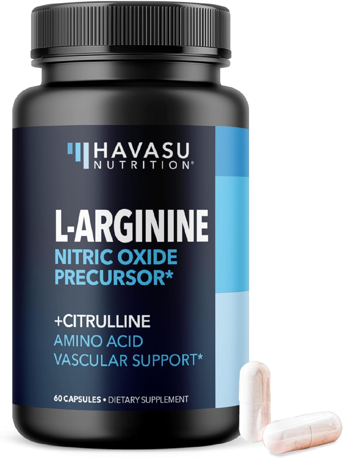 Havasu Nutrition L-Arginine, Extra Strength Supplement -60 Capsules