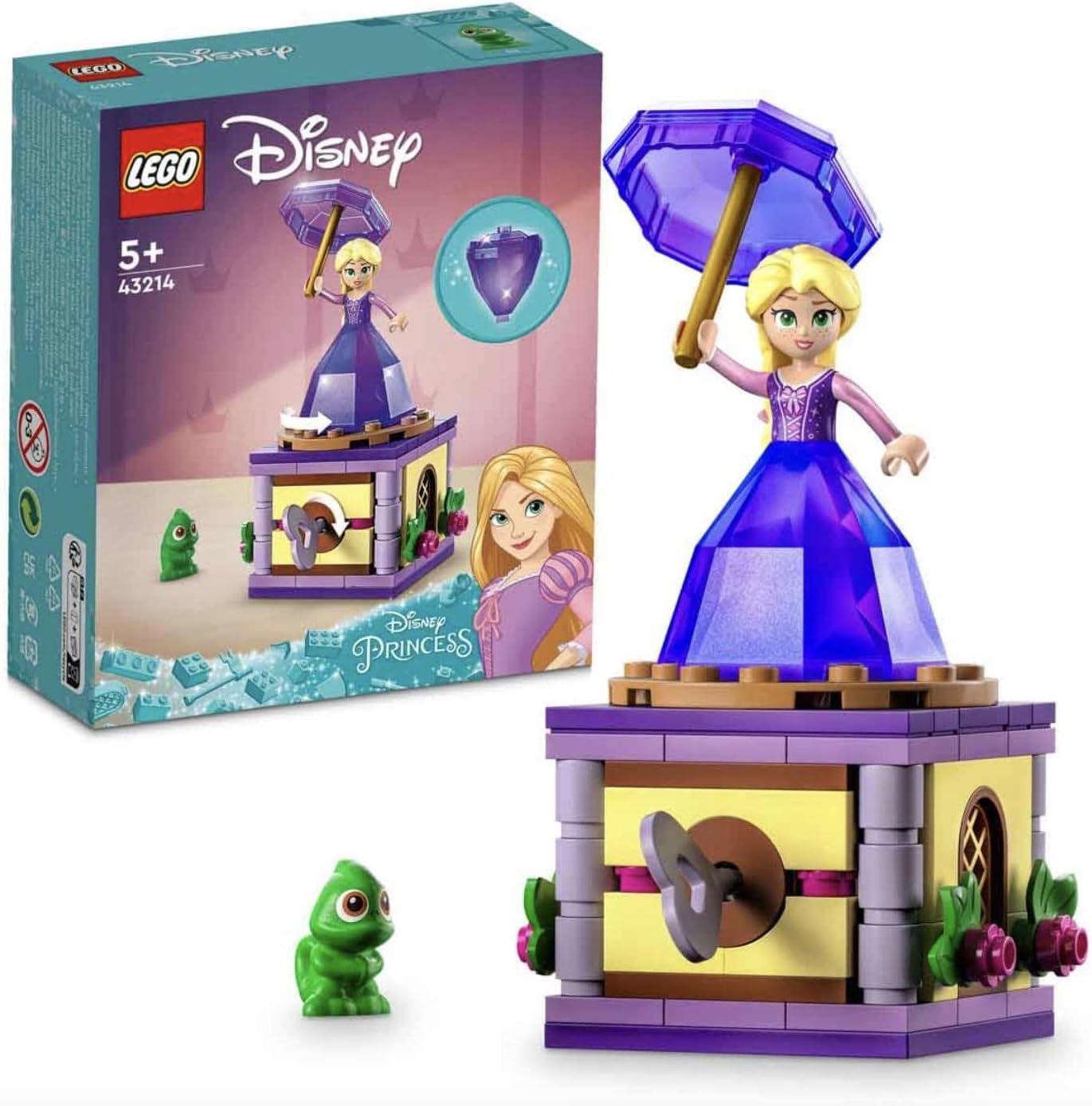 LEGO Disney Princess Twirling Rapunzel, Building Block Kids Toy, Age 5+, 43214 (89 Pieces)