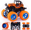 Playmate 4 Pack Monster Truck Toys for Boys and Girls, Inertia Car Educational Toy Cars, Friction Powered Push and Go Toy Cars, Christmas Gift Birthday Party Supplies for Toddlers Kids (4 Color)