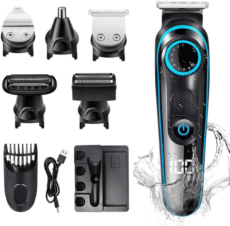 5 in 1 Trimmer for Men Multifunctional Beard Nose Body Trimmer Shaver Set for Men, Face, Nose, and Ear Hair Trimmers，Kit with Charging Waterproof USB Rechargeabl